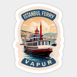 Istanbul ferry turkey Sticker